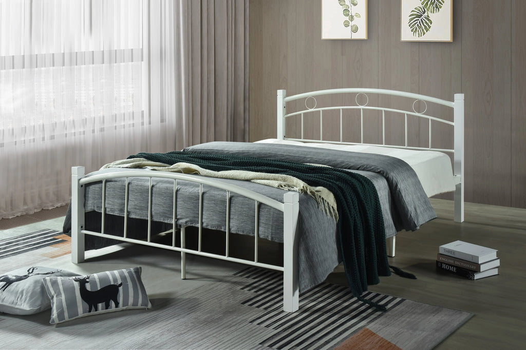 Metal Platform Bed with Headboard and Footboard Full Size E4525