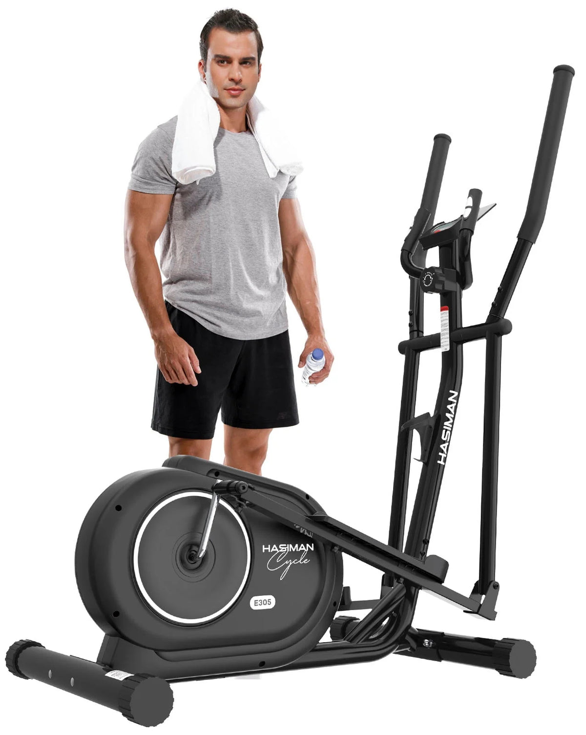 Silent Magnetic Elliptical Bike Stationary Exercise Machine O128