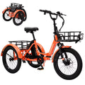 350W 36V 7 Speeds Electric Tricycle with Basket V179375