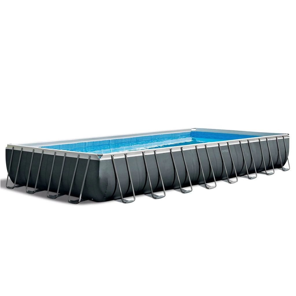 24' x 12' x 52 Rectangular Frame Swimming Pool with Pump B2055