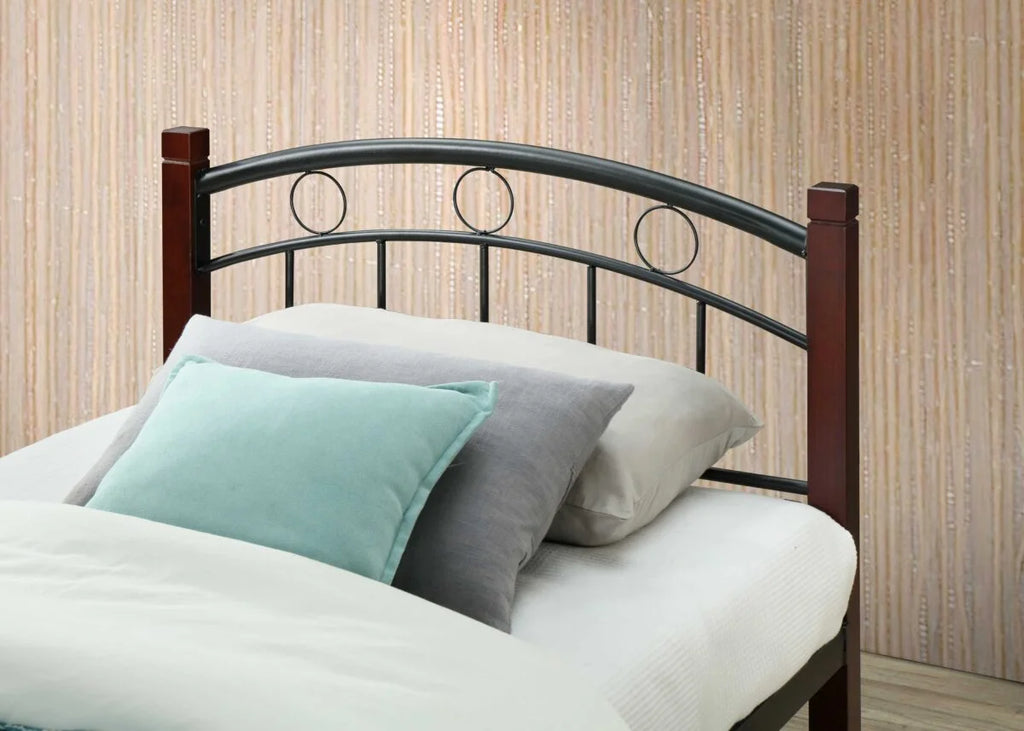 Metal Platform Bed with Headboard and Footboard Full Size E4525