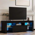 White High Gloss TV Stand with LED K40355