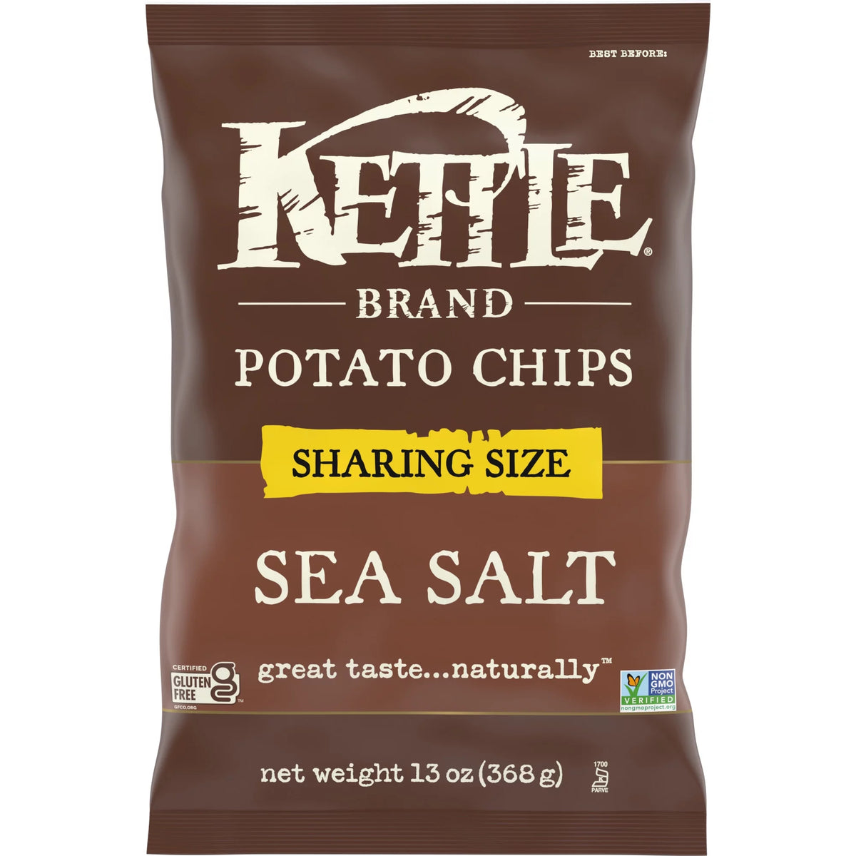 Sea Salt Kettle Chips 13 Oz Pack Of 9 J650