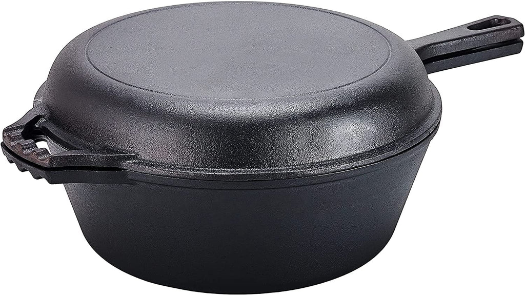 Pre-Seasoned 2-In-1 Cast Iron Skillet M75486