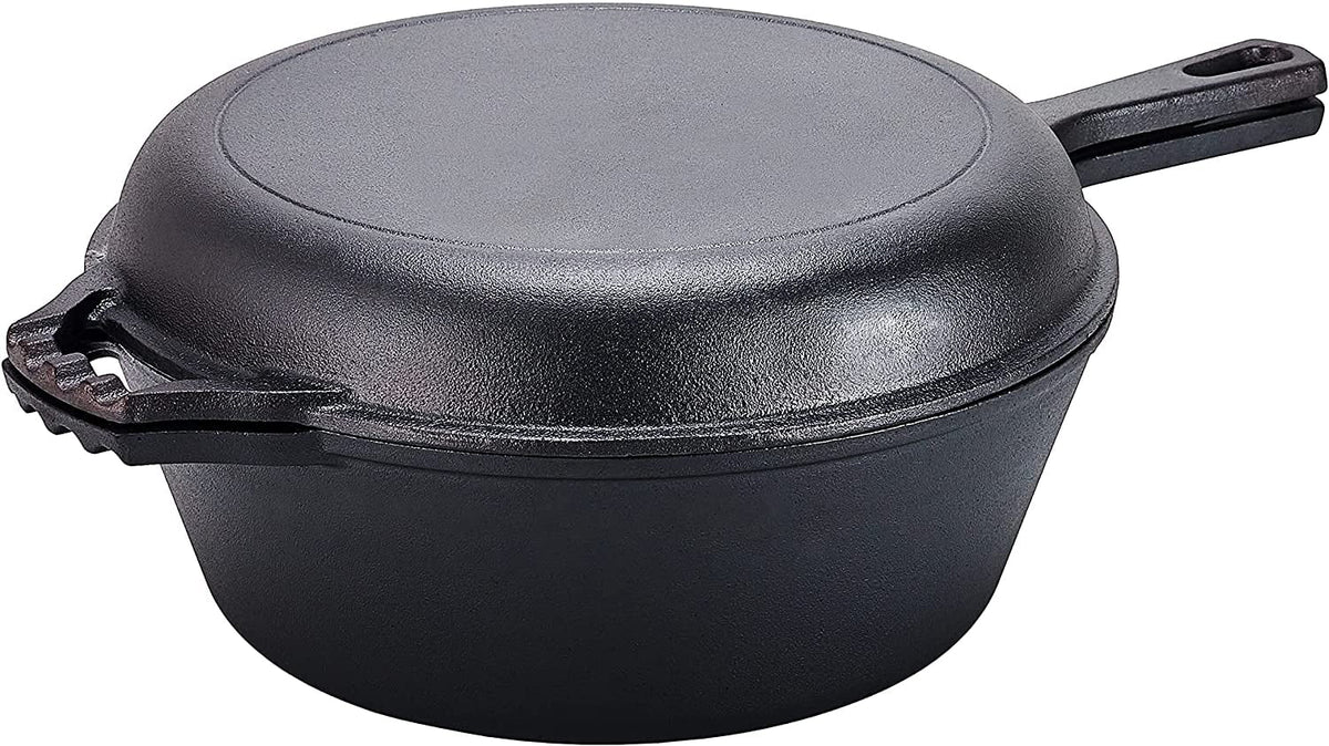 Pre-Seasoned 2-In-1 Cast Iron Skillet M75486