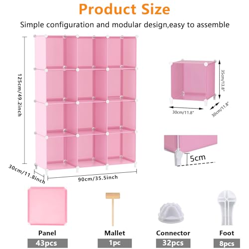 White 12 Cube Plastic Storage Organizer M27354