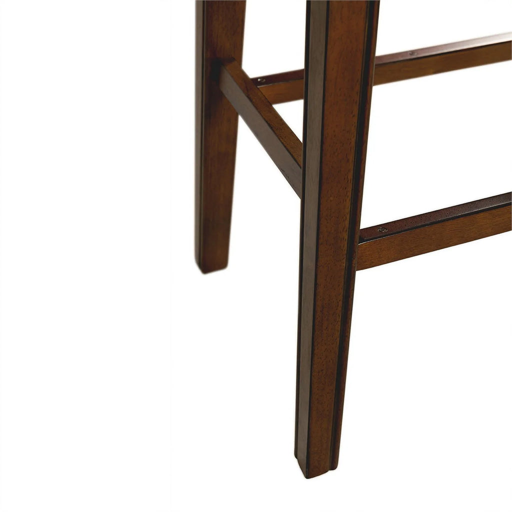 Brown Backless Bar Stool Q437
