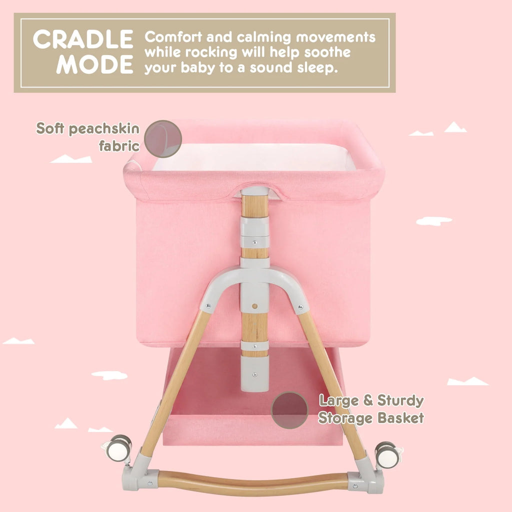 4 in 1 Height Adjustable Baby Bassinet Y104015
