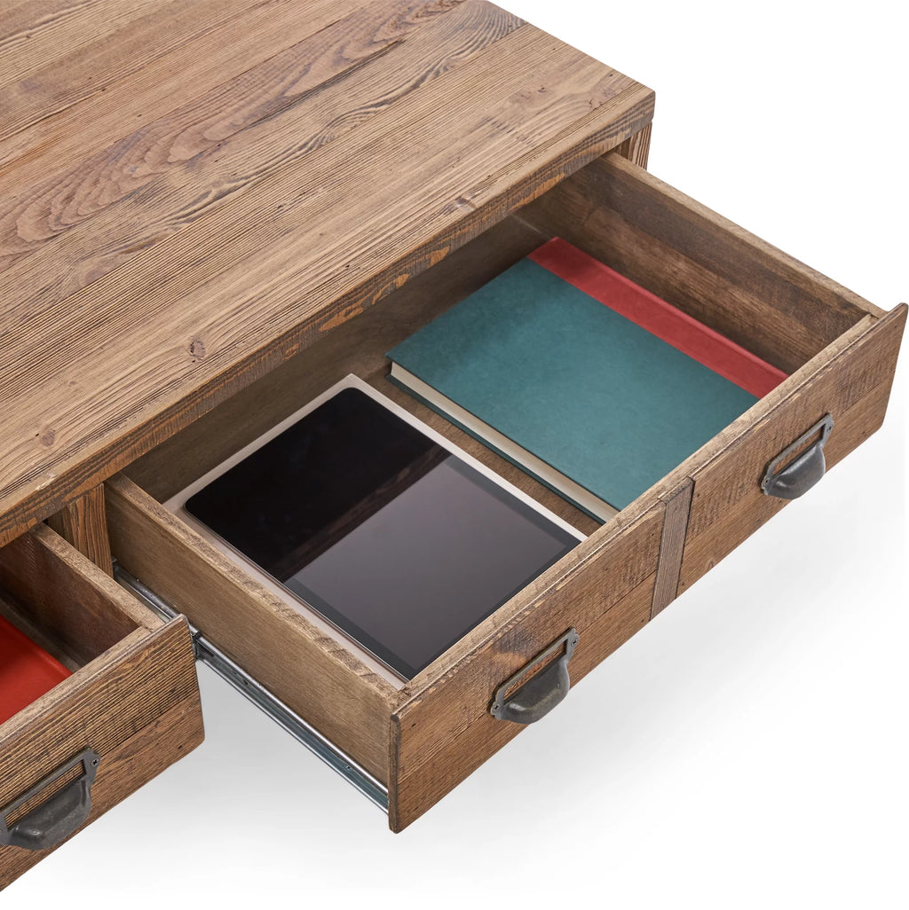 Aged Pine Storage Coffee Table G648743