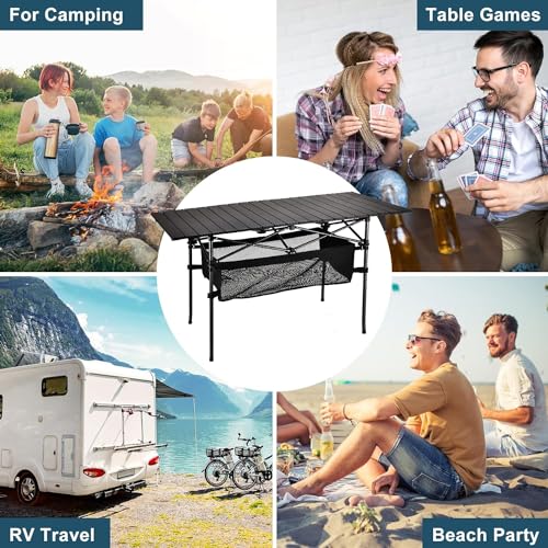 Lightweight Aluminum Folding Camping Table with Carrying Bag O808