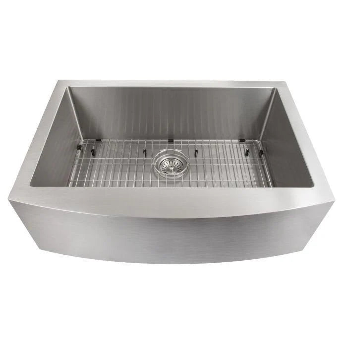 30 in. Stainless Steel Farmhouse Kitchen Sink with Bottom Grid R774114
