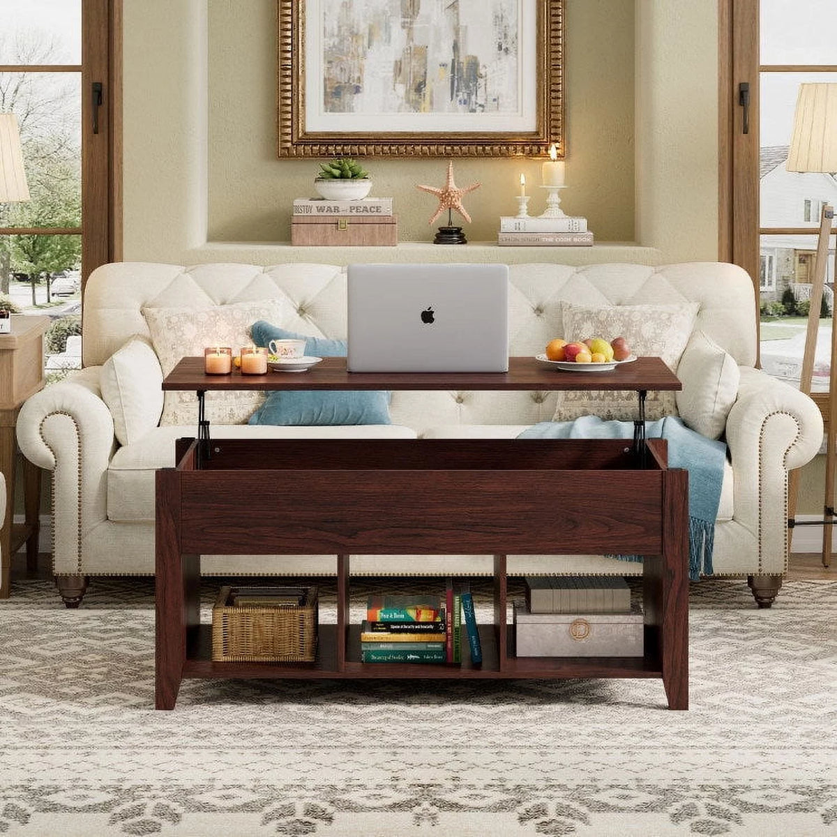 Lift Top Coffee Table with Storage G6097