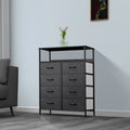 8 Drawer Fabric Dresser with Shelves C97040