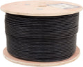 Black 1000ft Cat6 UTP Ethernet Cable I54680