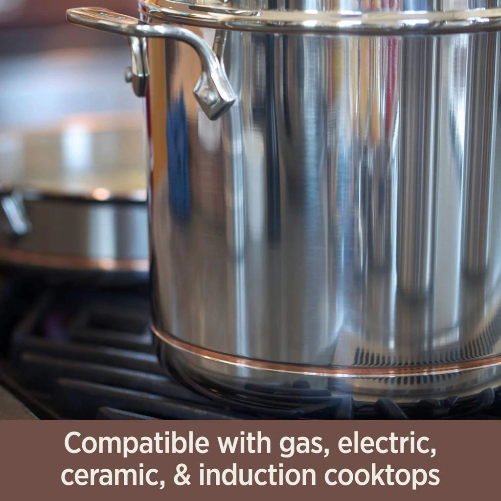 Copper Core 5-Ply Stainless Steel 14 Piece Cookware Set A339