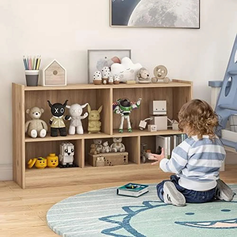 2-Tier 5 Cube Wooden Bookcase H6485