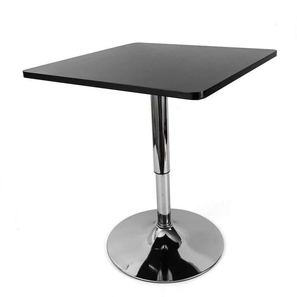 Adjustable Height 360 Rotatable Square Bar Table Black T806