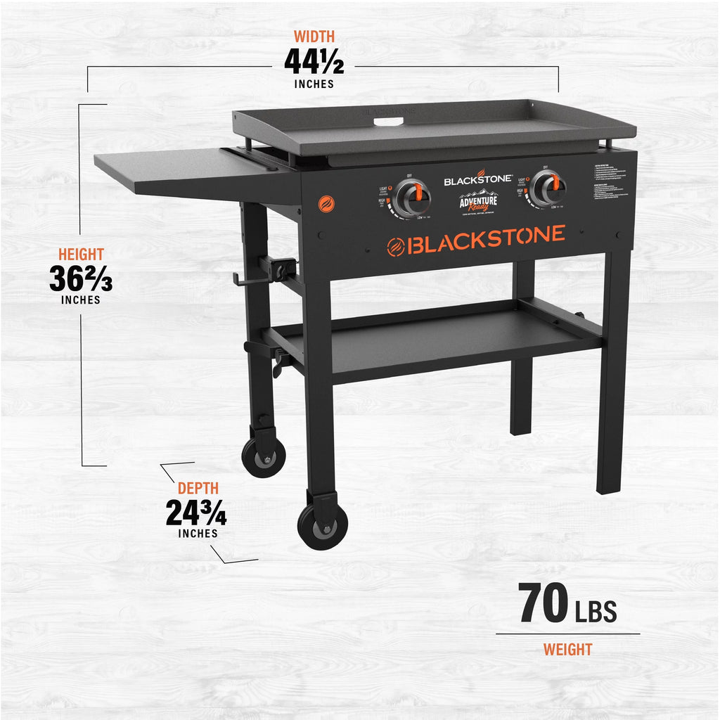 2-Burner 28 Propane Griddle with Foldable Legs H255