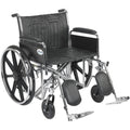 Heavy Duty Wheelchair with Detachable Full Arms and Elevating Leg Rests W92748
