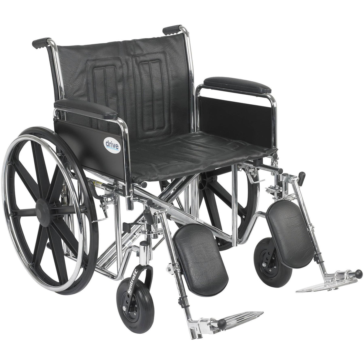 Heavy Duty Wheelchair with Detachable Full Arms and Elevating Leg Rests W92748