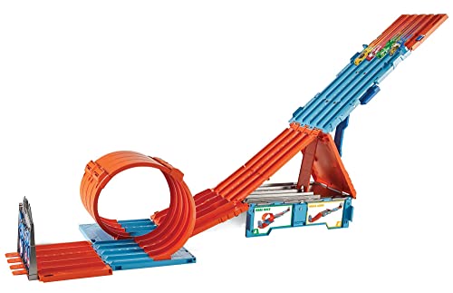 Toy Car Track Set with 2 Cars in 1:64 Scale I9529
