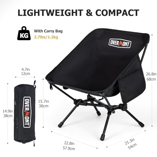 Ultralight Folding Camping Chair with Carry Bag E660103
