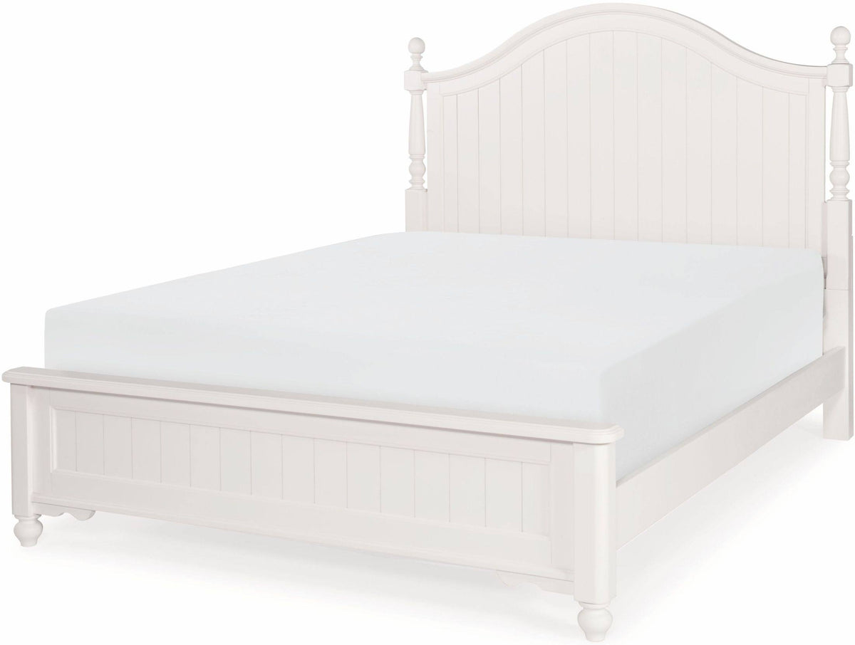 Ivory Full Low Poster Bed B197