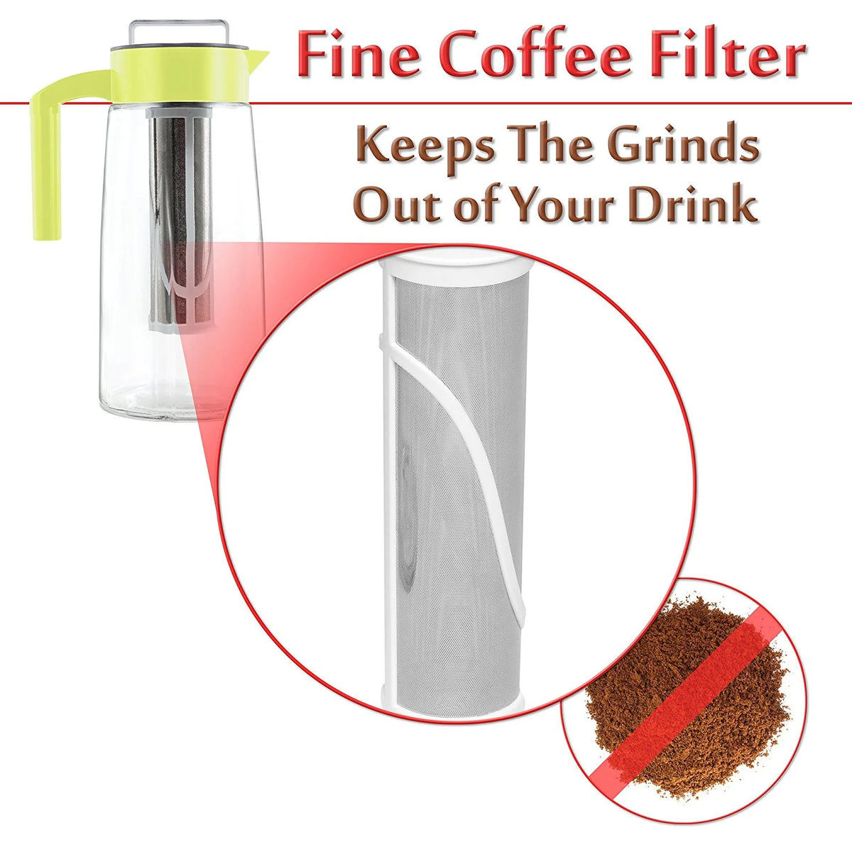 60oz Cold Brew Coffee and Tea Maker with Infuser H13830