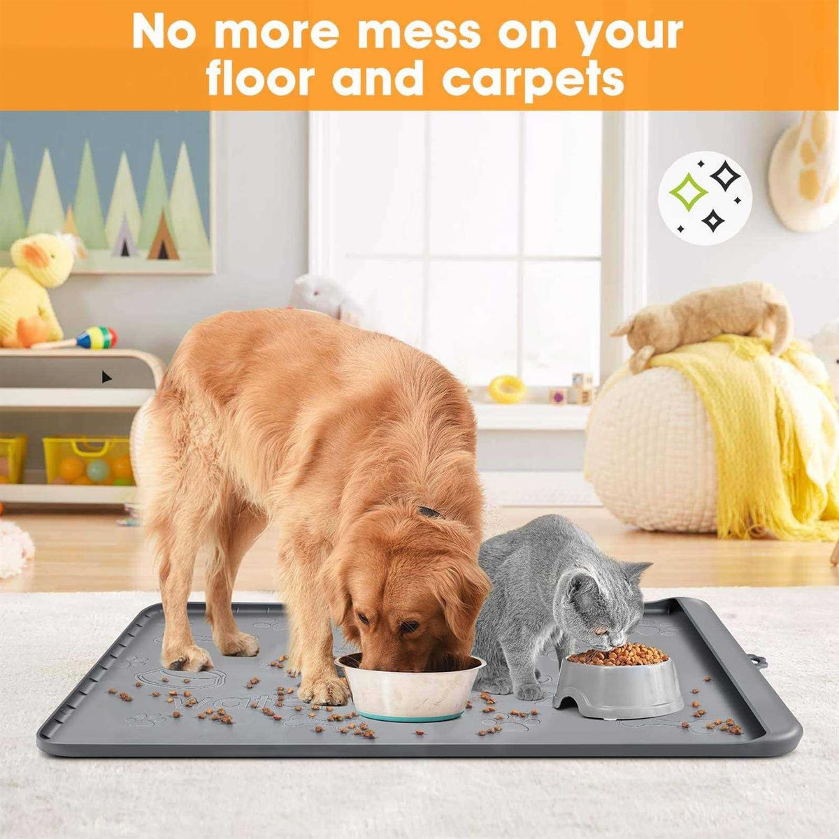 Silicone Dog Food Mat with Pocket Q4190