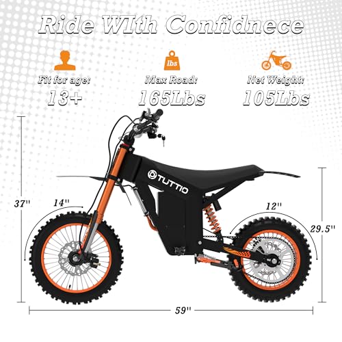 48V Kids Electric Dirt Bike with 21AH Battery I695