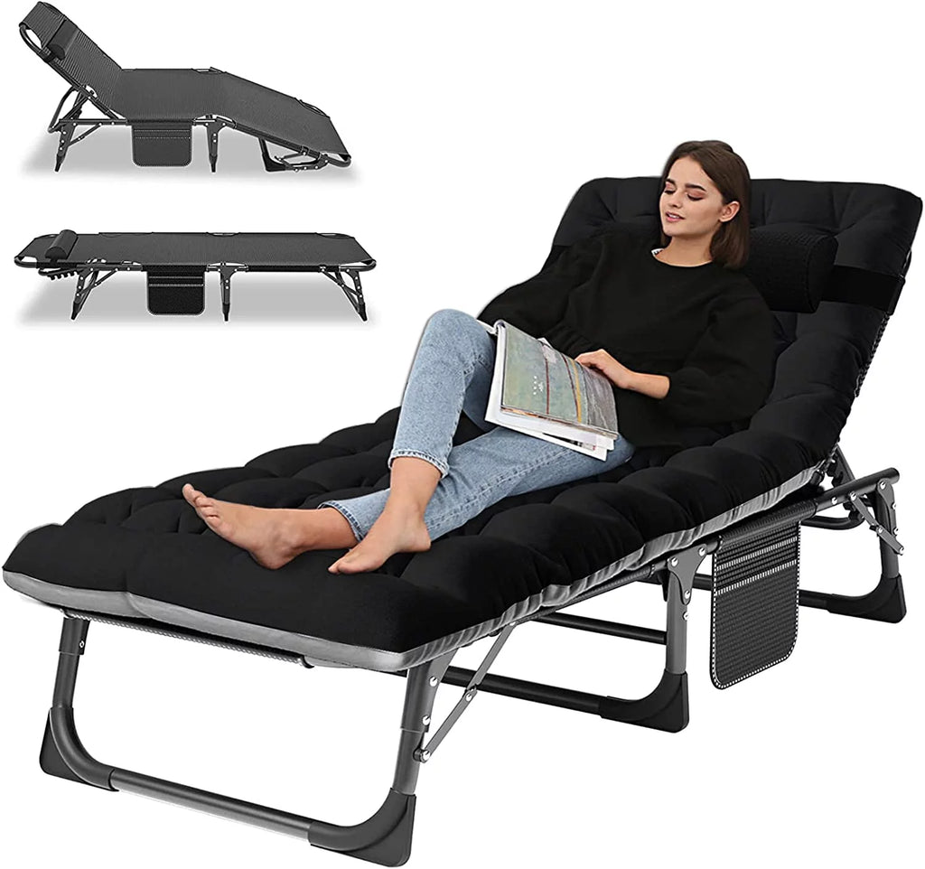 Folding Sleeping Cot with Mattress and Pillow M3627