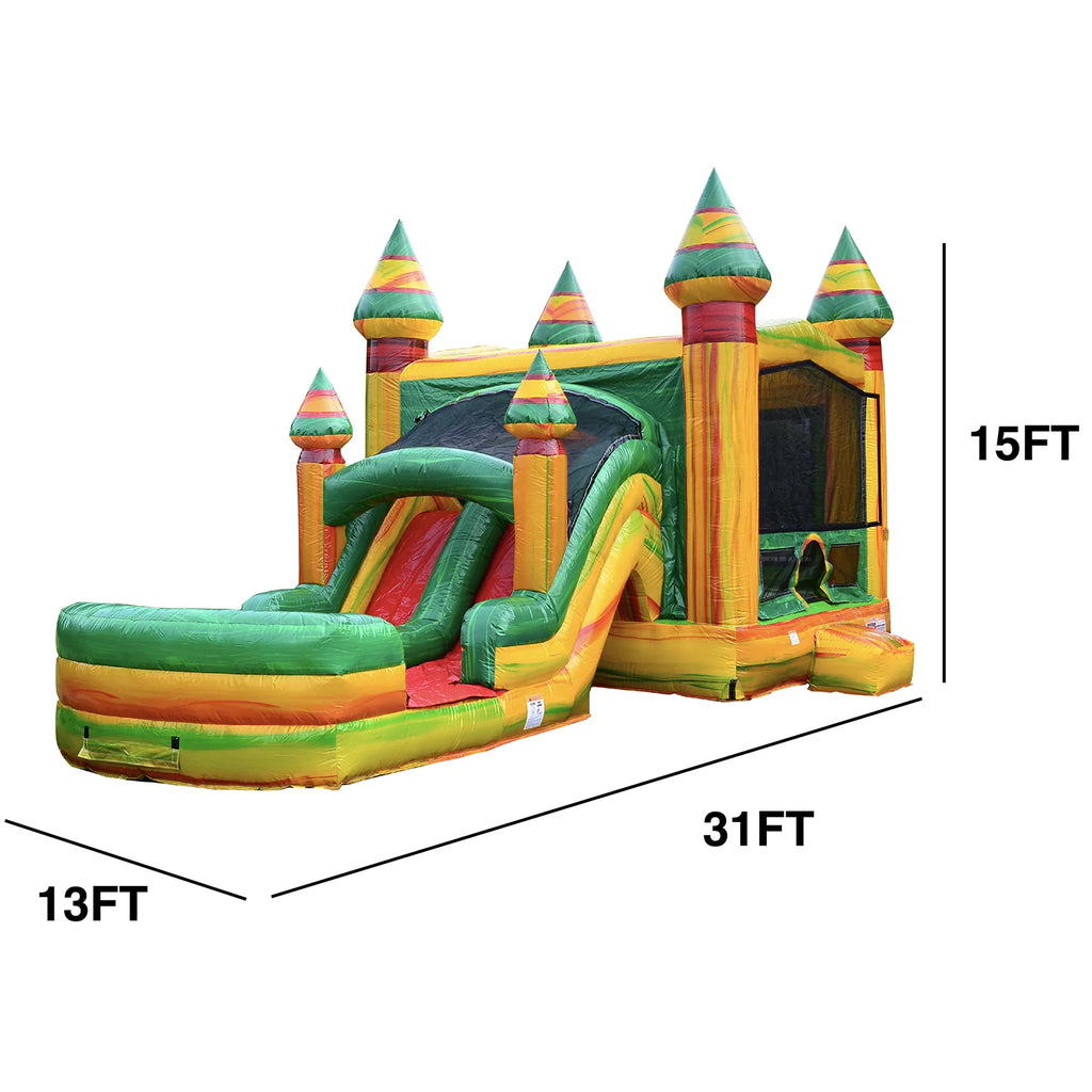 Commercial Grade Bounce House Water Slide with Pool T287963