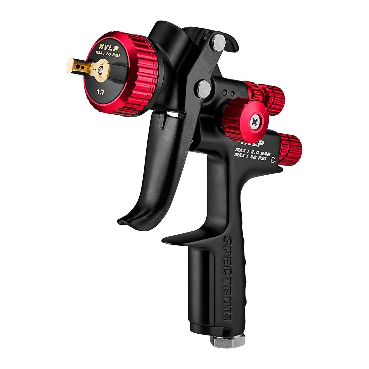 HVLP Gravity Feed Spray Gun with Side Fan Control D72466