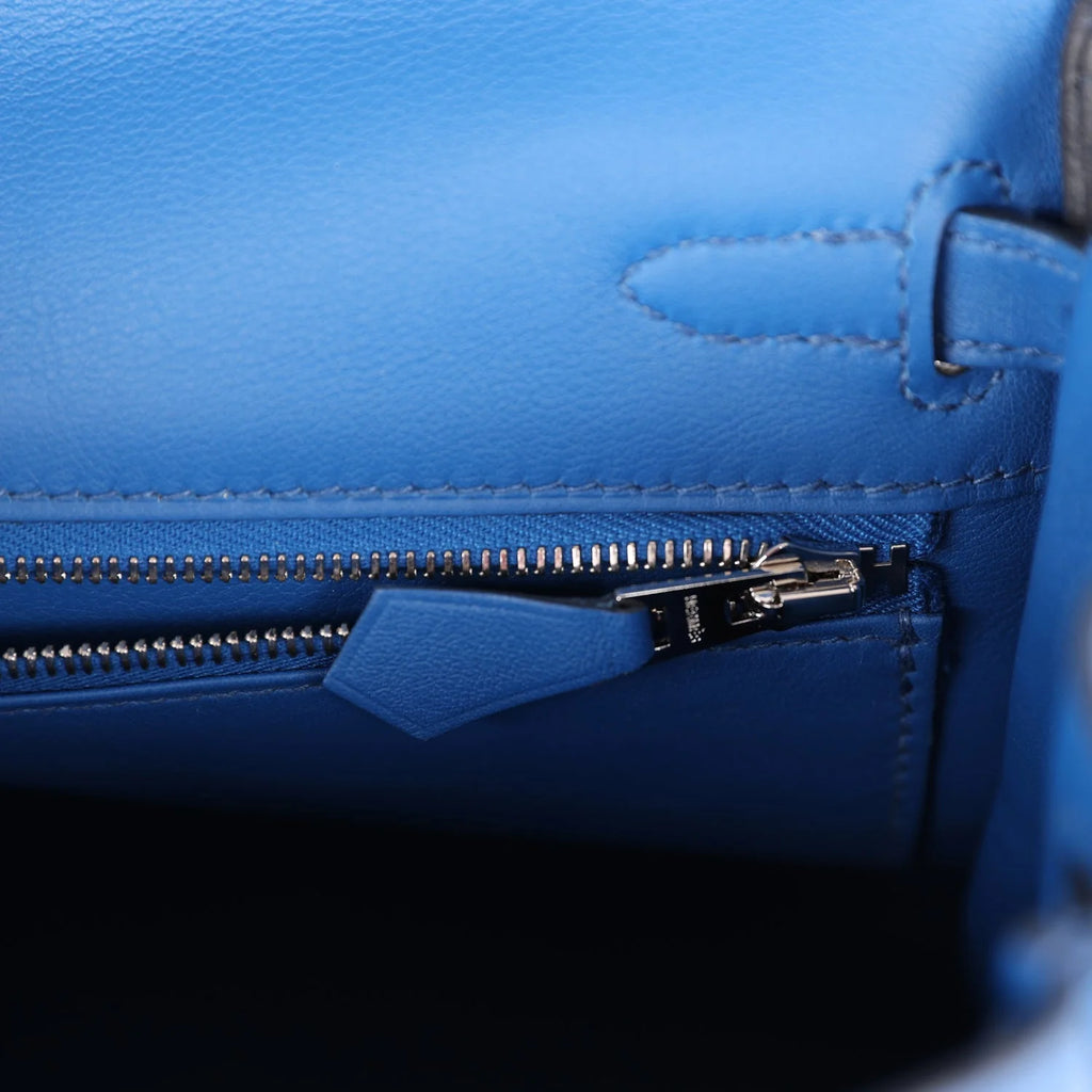 Kelly Retourne 25 Bleu France Swift Palladium Hardware X31457