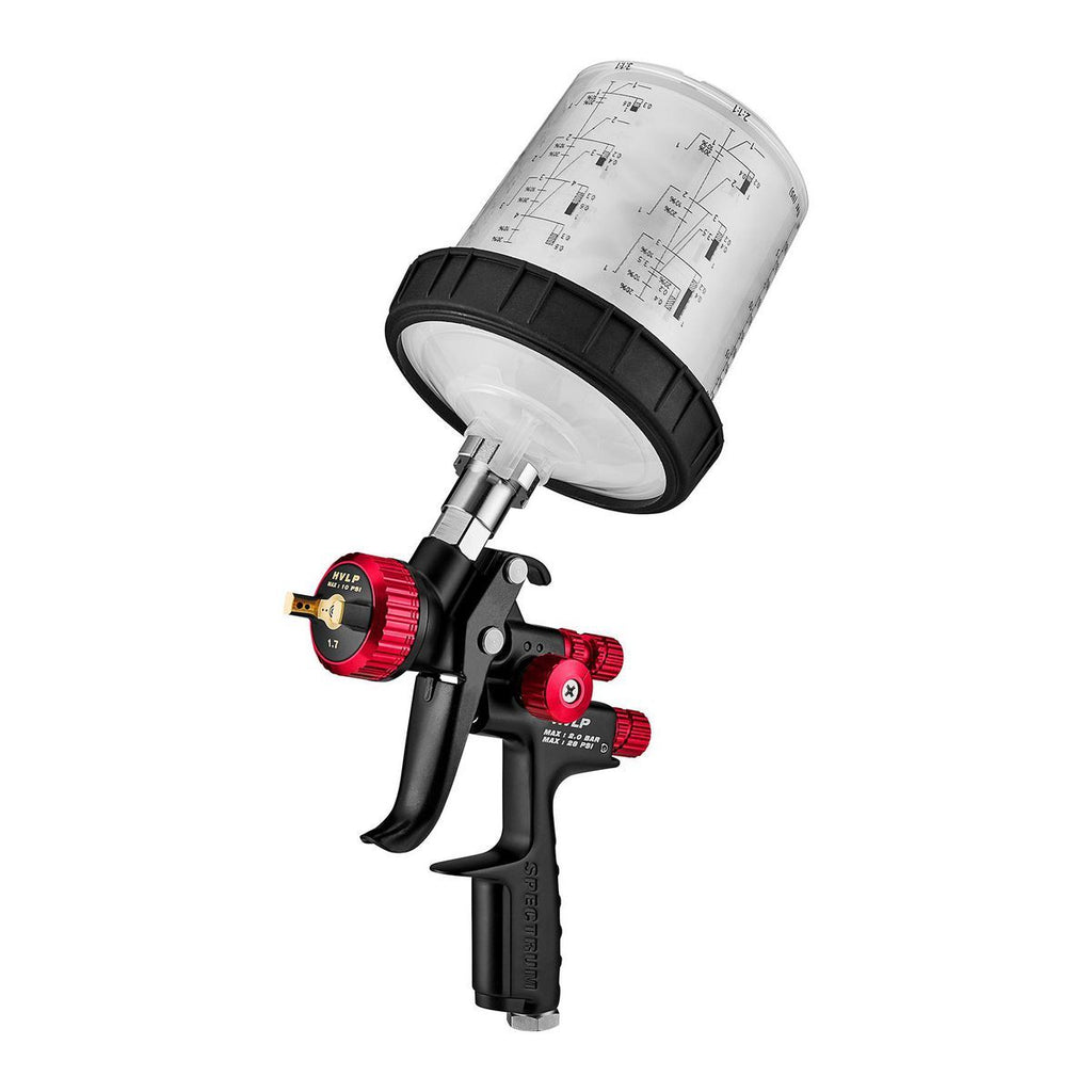 HVLP Gravity Feed Spray Gun with Side Fan Control D72466