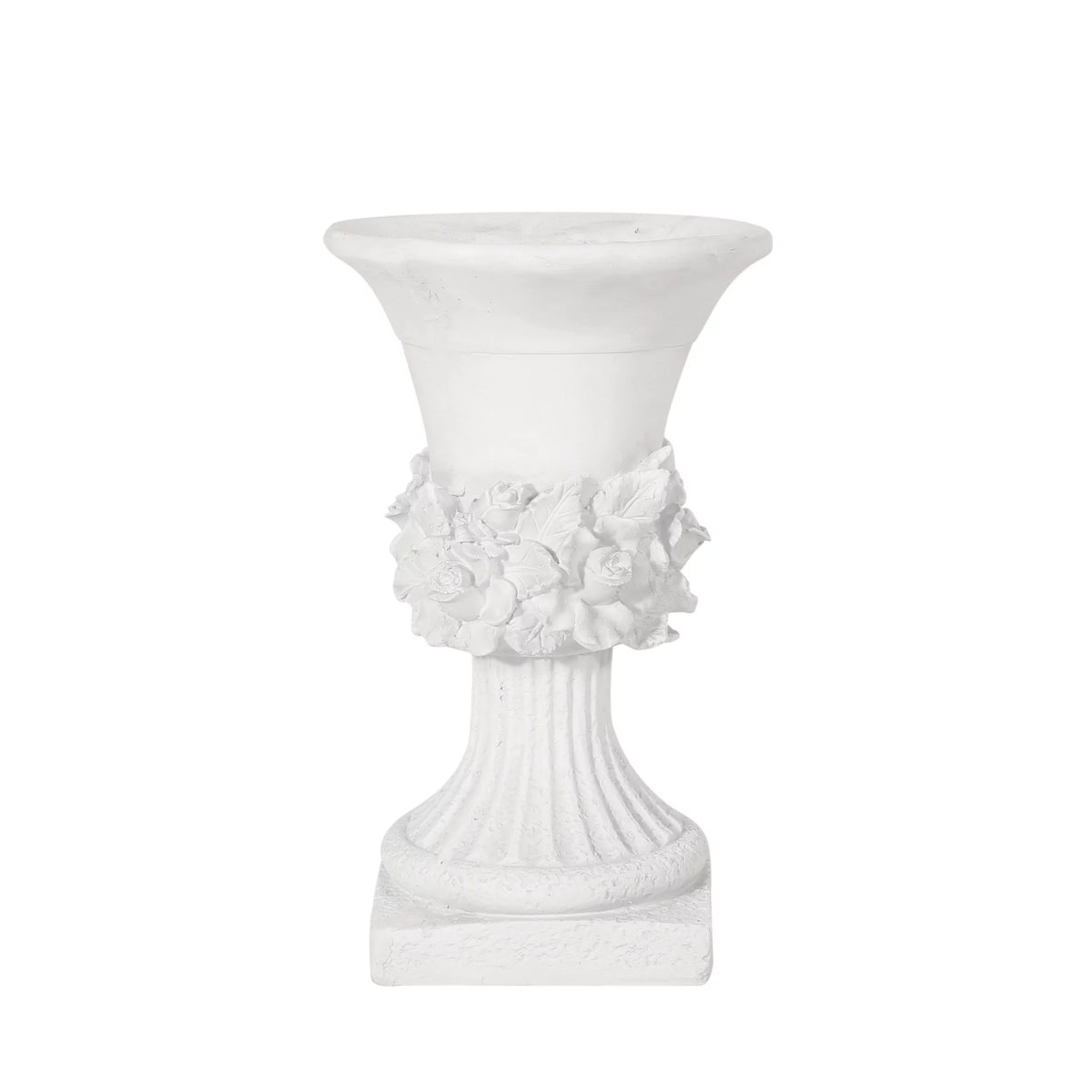 Lightweight Concrete Urn Planter Antique White I7848