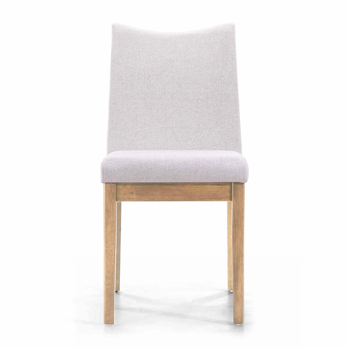 Set of 2 Light Beige Fabric Upholstered Dining Chairs I79809