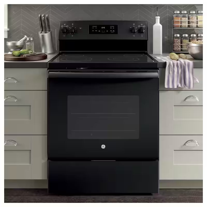 5.3 cu. ft. Freestanding Electric Range in Black D1255