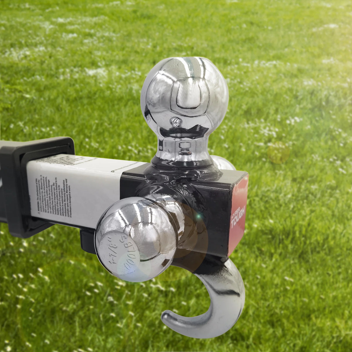 Steel Class V Tri-Ball Hitch Mount with Hook Z91047