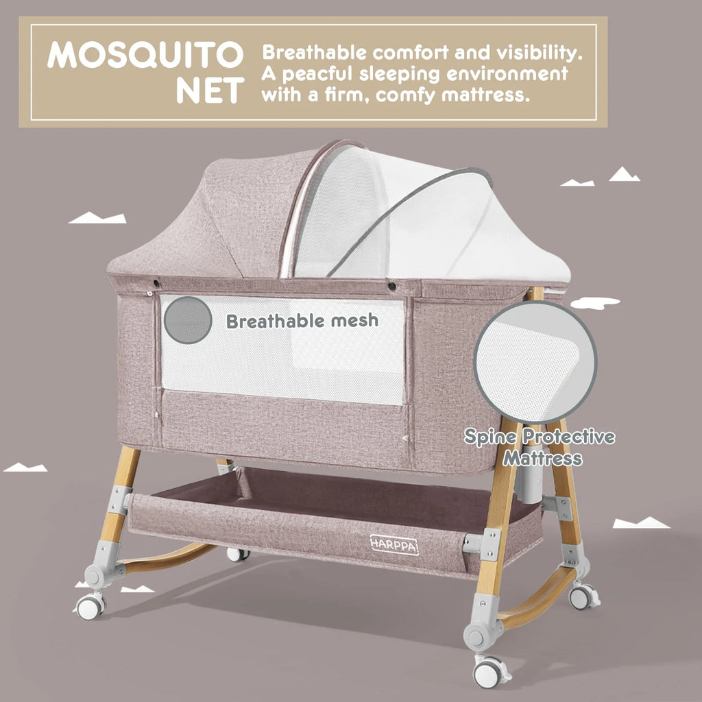 4 in 1 Height Adjustable Baby Bassinet Y104015