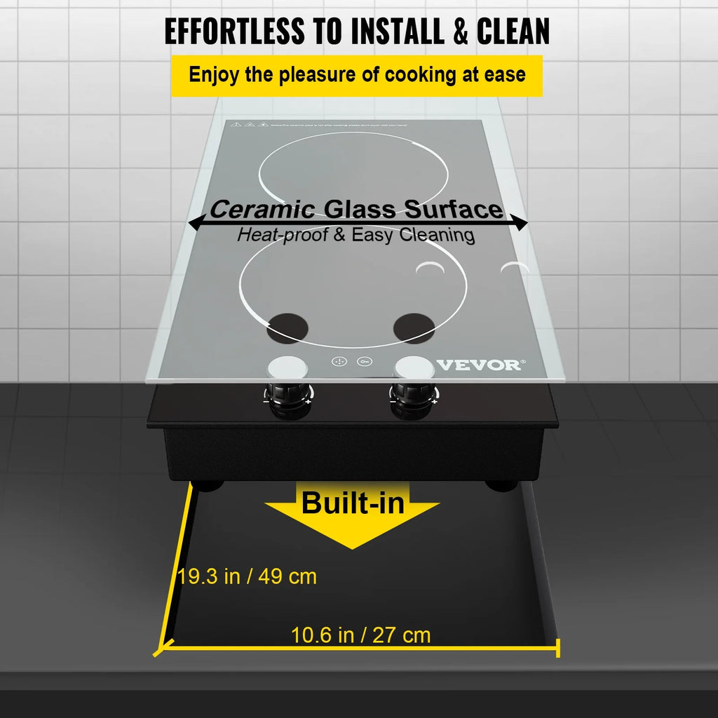 2 Burners Electric Induction Cooktop K224