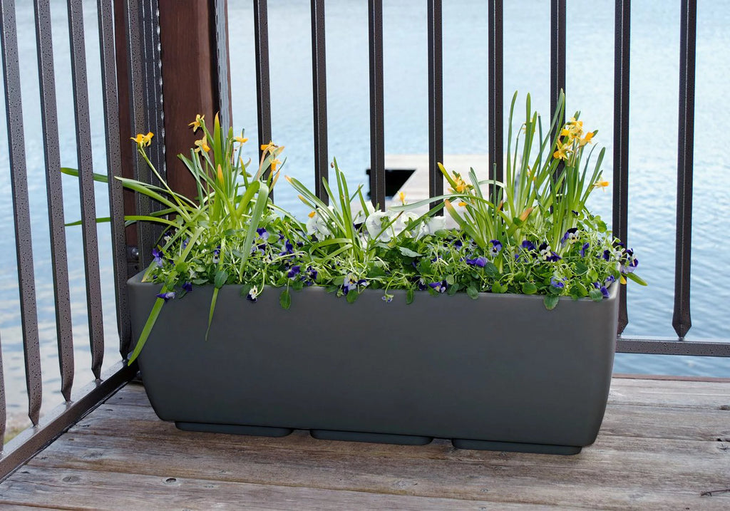 30 in. x 10 in. Graphite Planter M394378