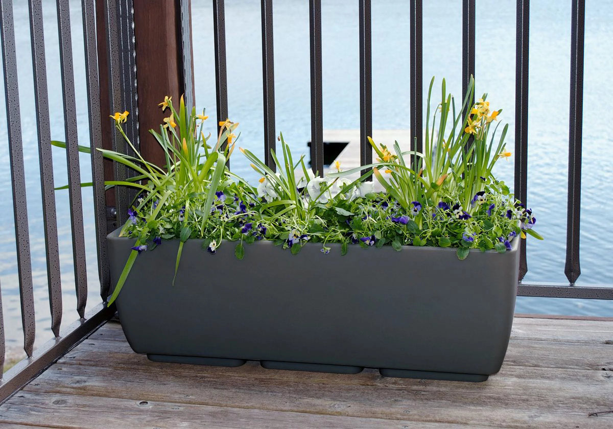 30 in. x 10 in. Graphite Planter M394378