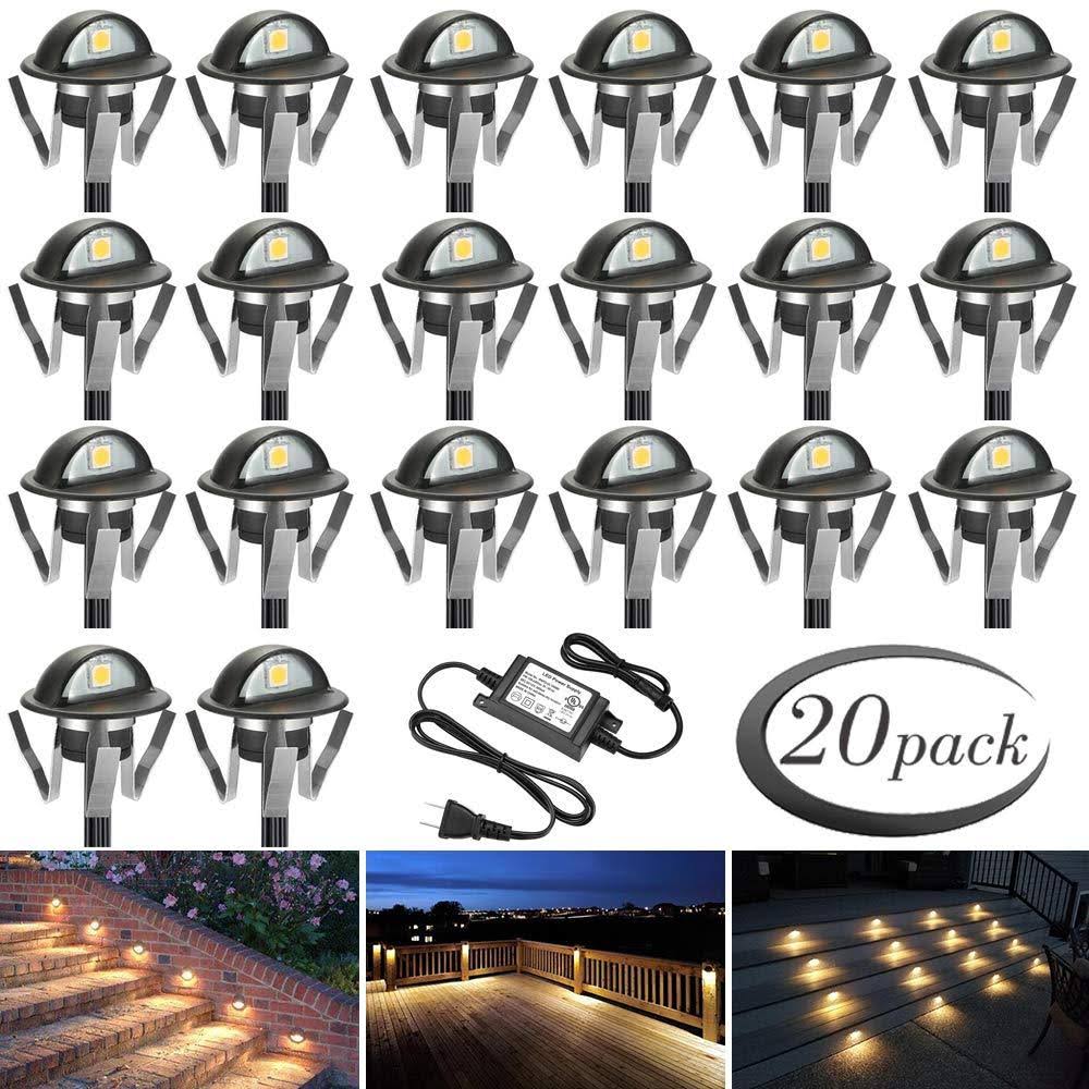 Warm White Low Voltage LED Deck Lights Kit D93245