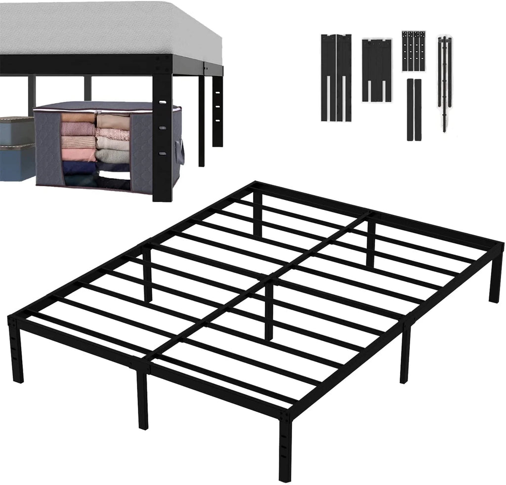 King Size 14 Inches High Bed Frame with Storage N400222