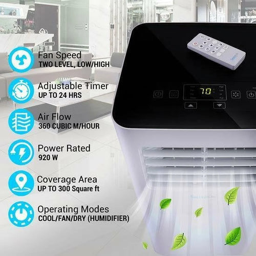10000 BTU Portable Air Conditioner with Remote G60577