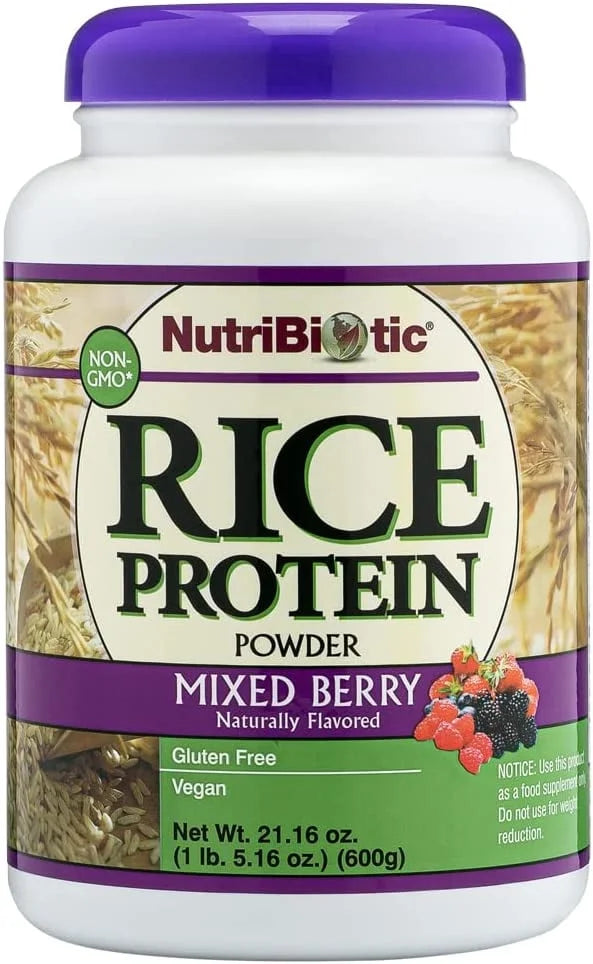 Rice Protein Powder Mixed Berry 1.31 lbs Pack of 4 A3569