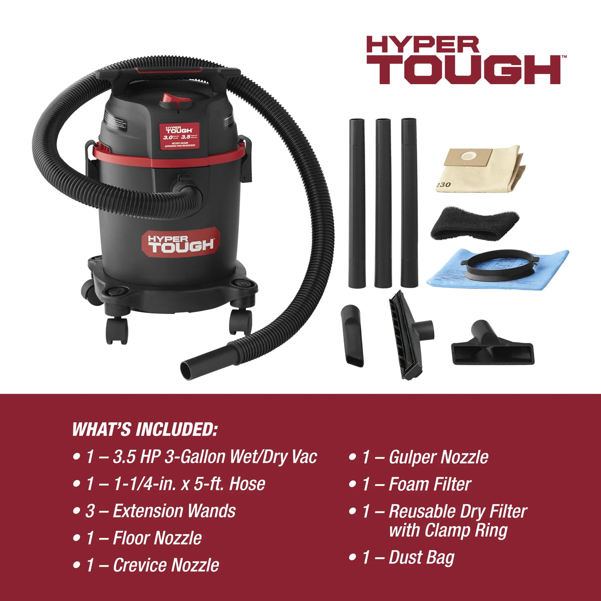 3 Gallon Wet Dry Vac G94283