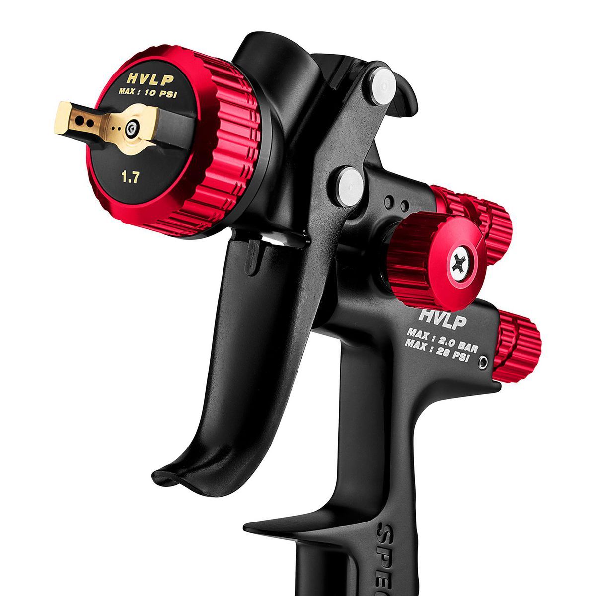 HVLP Gravity Feed Spray Gun with Side Fan Control D72466
