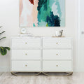White 6 Drawer Dresser H517226